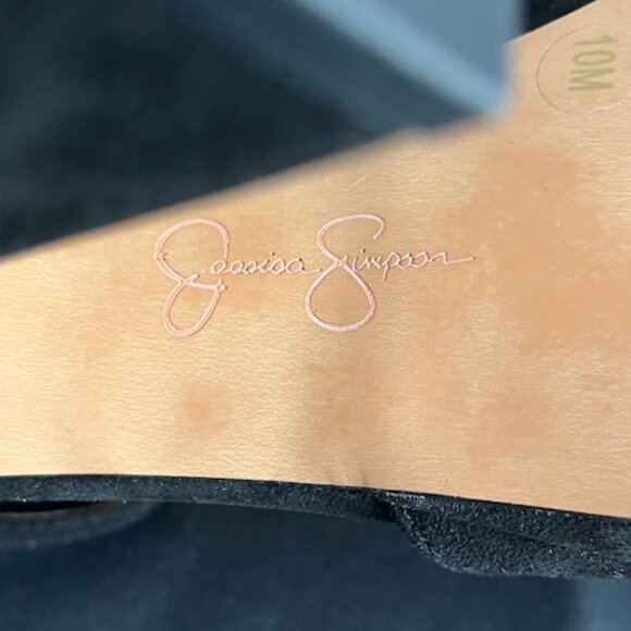 Jessica Simpson LASHAREN Women's Platform Pump Black Suede Size 10 M - Picture 7 of 8